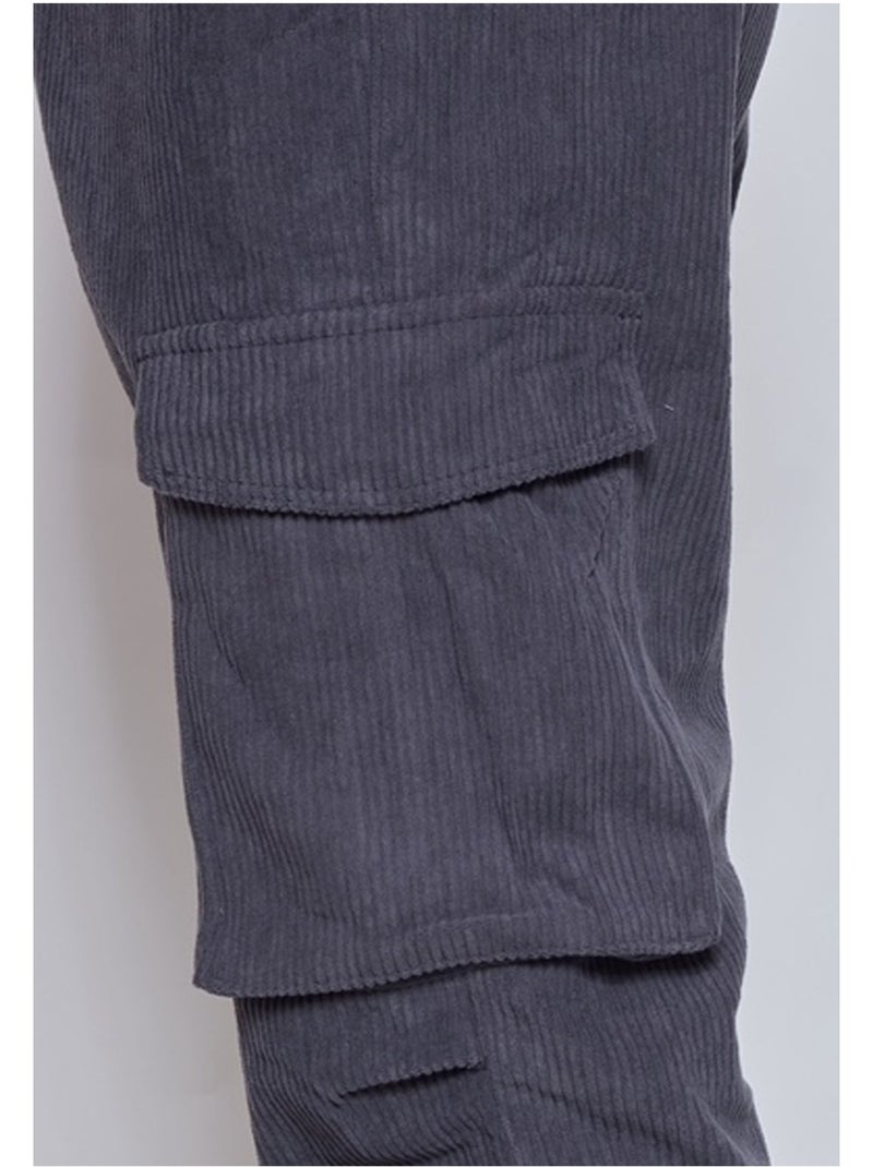 PANTALON CARGO Kebello Gris - Kiabi