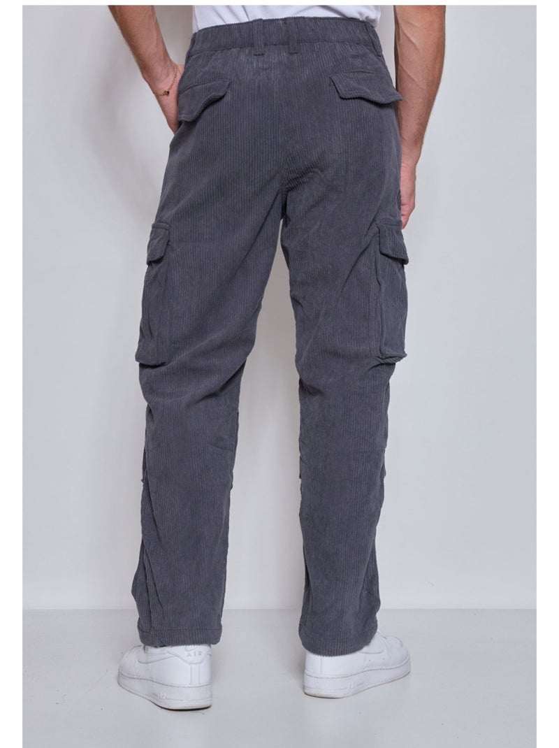 PANTALON CARGO Kebello Gris - Kiabi