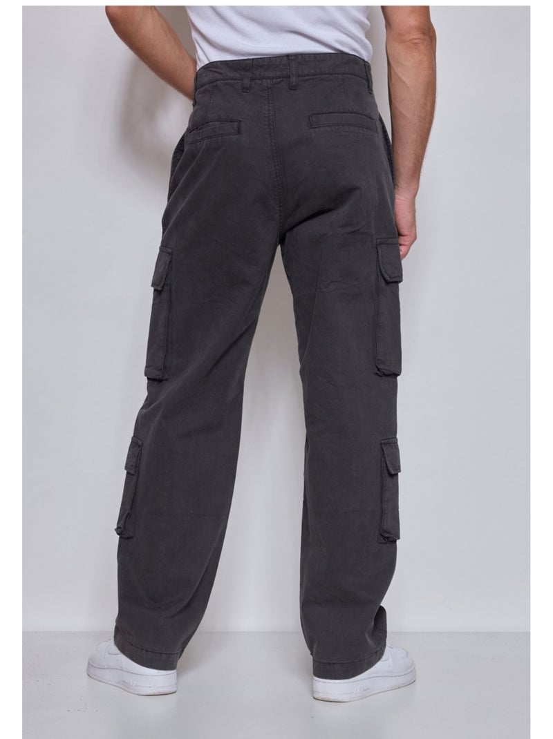 PANTALON CARGO Kebello Gris - Kiabi