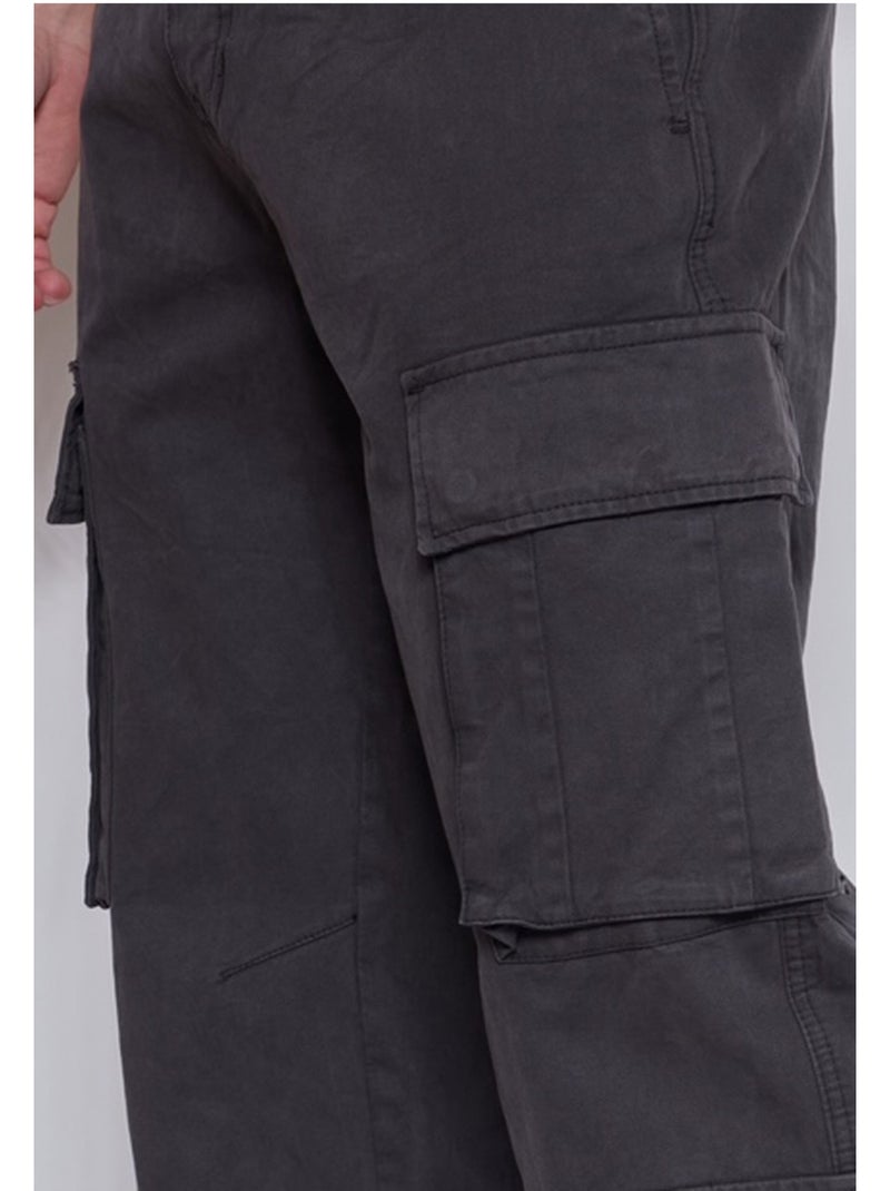 PANTALON CARGO Kebello Gris - Kiabi