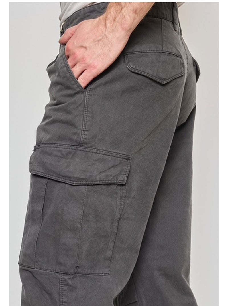 PANTALON CARGO Kebello Gris - Kiabi