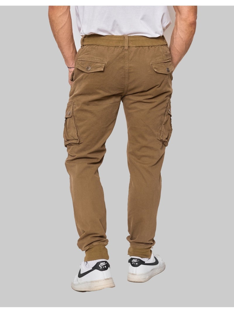 PANTALON CARGO Kebello Marron - Kiabi