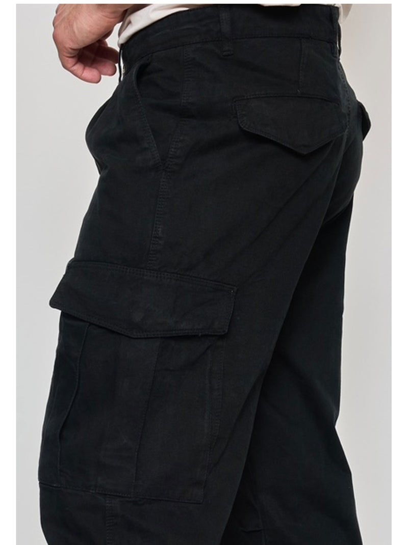 PANTALON CARGO Kebello Noir Noir - Kiabi