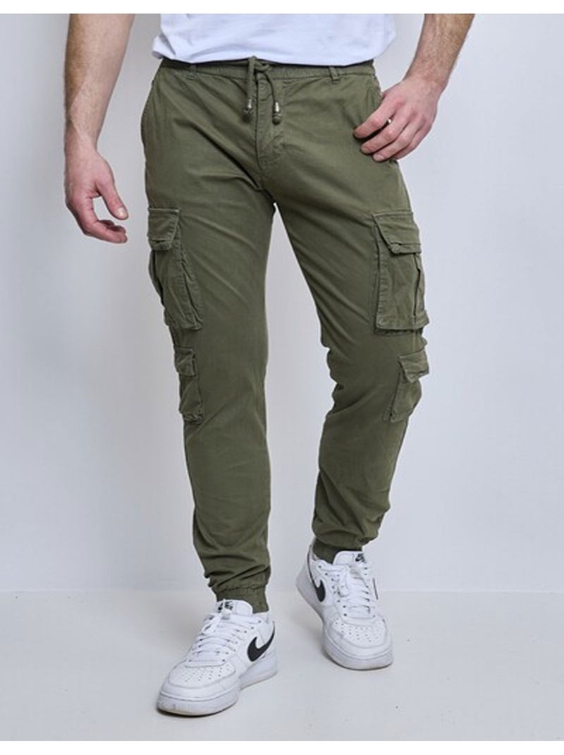 PANTALON CARGO Kebello Vert - Kiabi