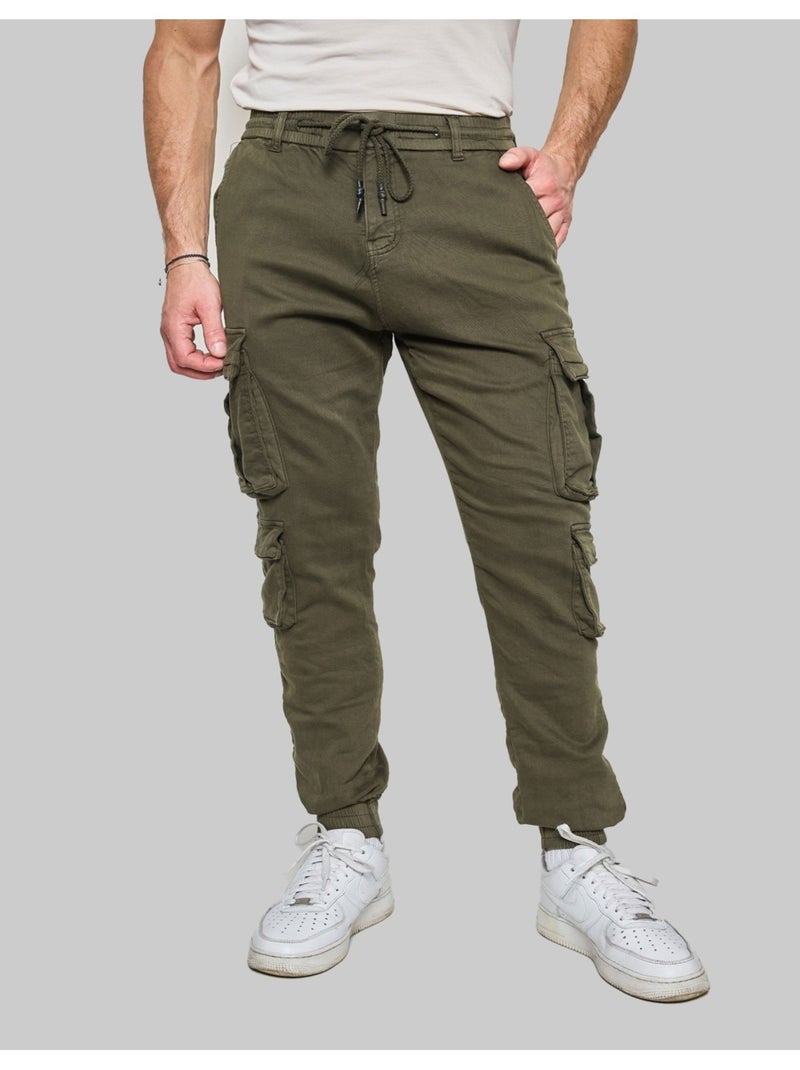 PANTALON CARGO Kebello Vert - Kiabi