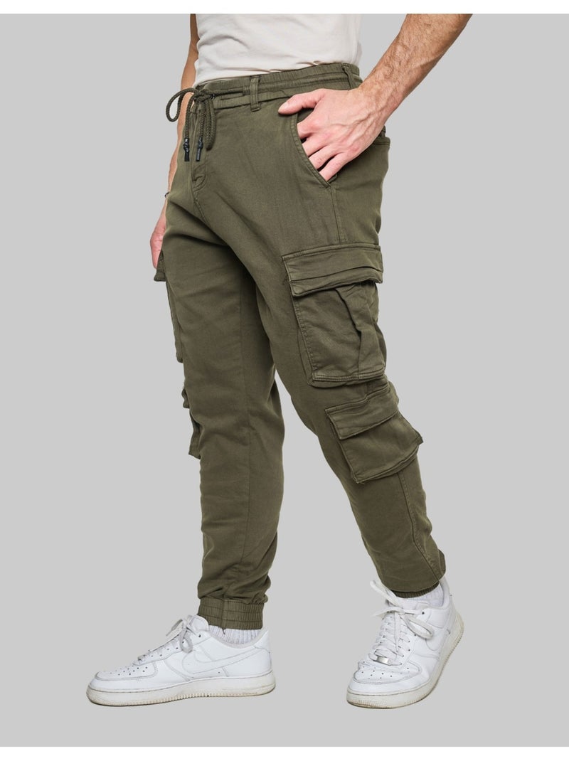PANTALON CARGO Kebello Vert - Kiabi