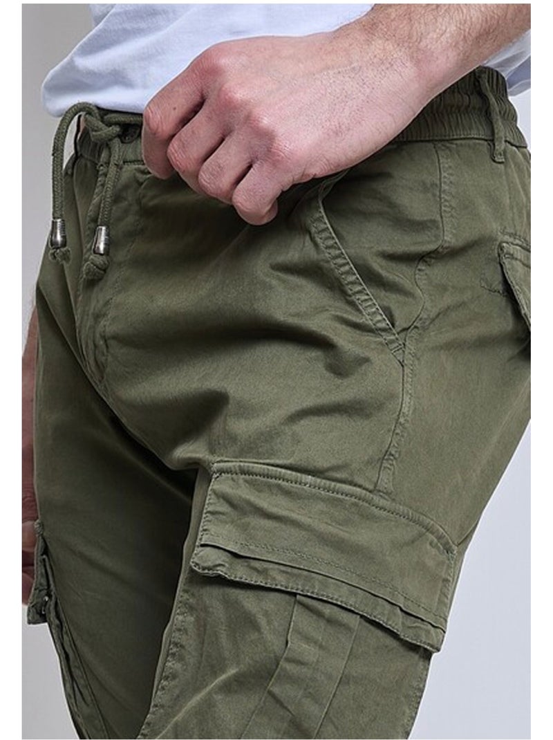 PANTALON CARGO Kebello Vert - Kiabi