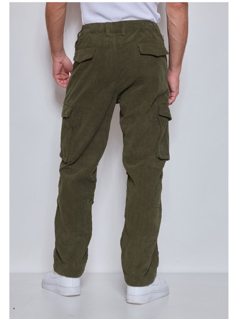 PANTALON CARGO Kebello Vert - Kiabi
