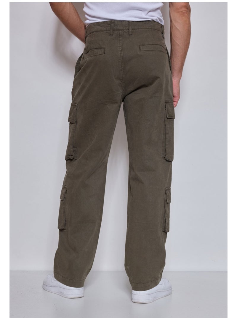 PANTALON CARGO Kebello Vert - Kiabi