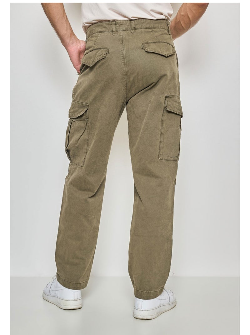 PANTALON CARGO Kebello Vert - Kiabi
