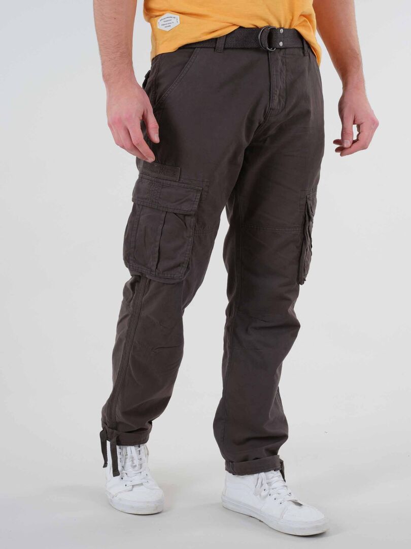 Pantalon cargo loose fit 'Deeluxe' gris anthracite - Kiabi