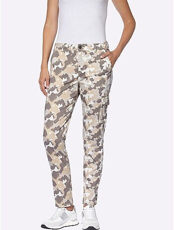 Pantalon Cargo Motif Camouflage Tendance - Taille Standard - Helline