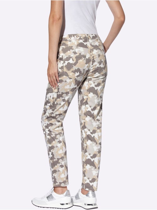 Pantalon Cargo Motif Camouflage Tendance - Taille Standard - Helline - Kiabi