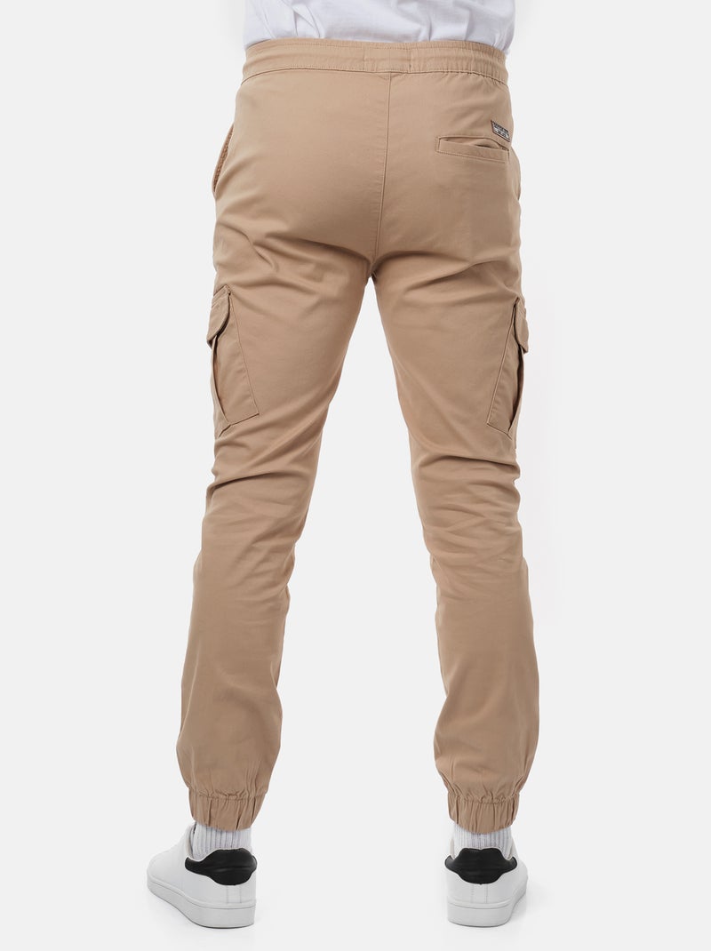 Pantalon cargo multi-poches Beige - Kiabi