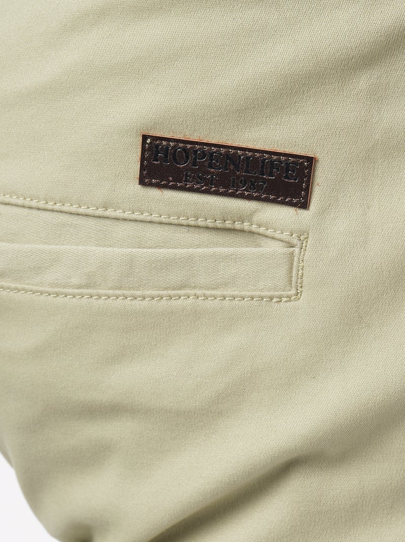 Pantalon cargo multi-poches Kaki - Kiabi