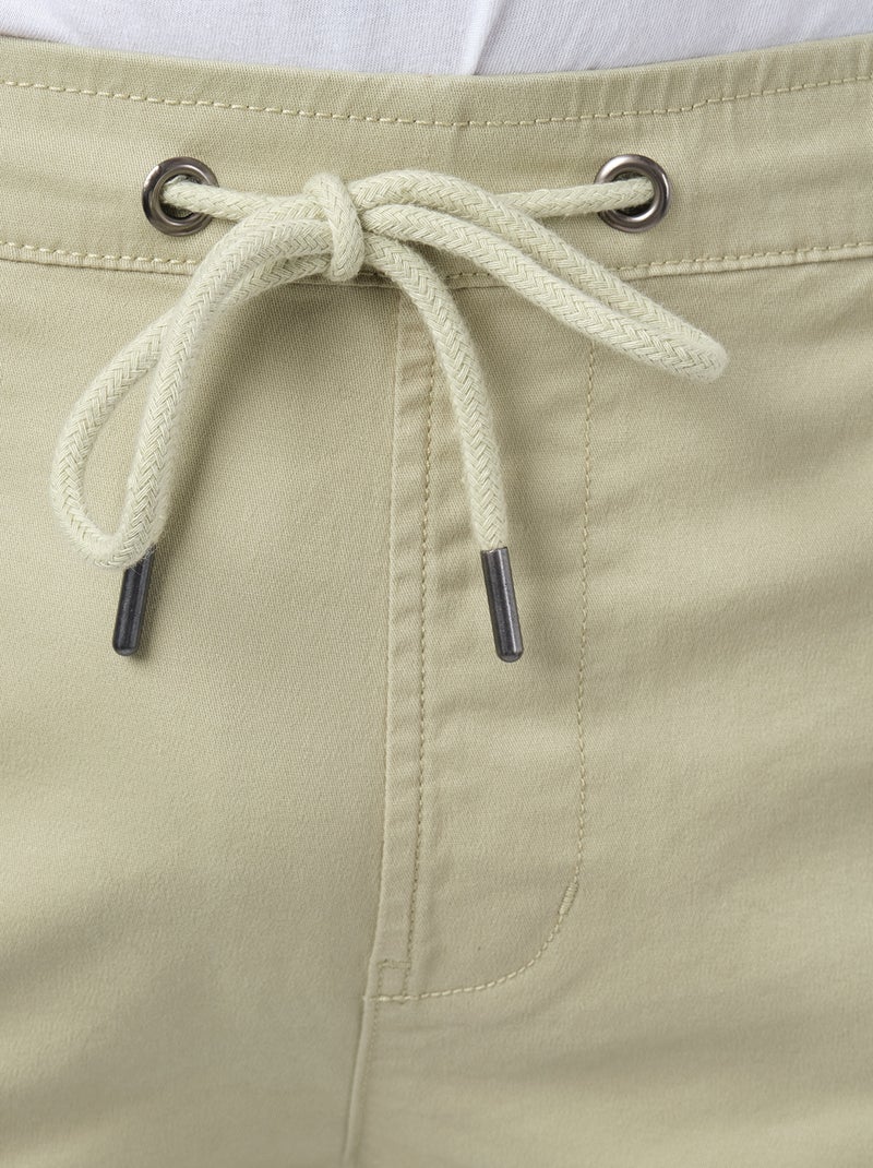 Pantalon cargo multi-poches Kaki - Kiabi