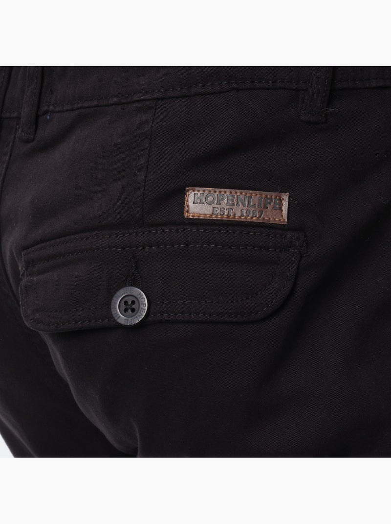 Pantalon cargo multi-poches Noir - Kiabi