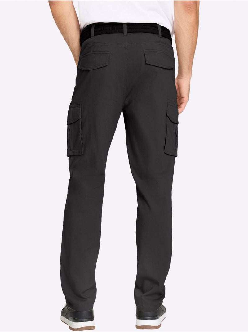 Pantalon Cargo Poches Cargo Auto-agrippantes - Taille Standard - Witt Gris - Kiabi