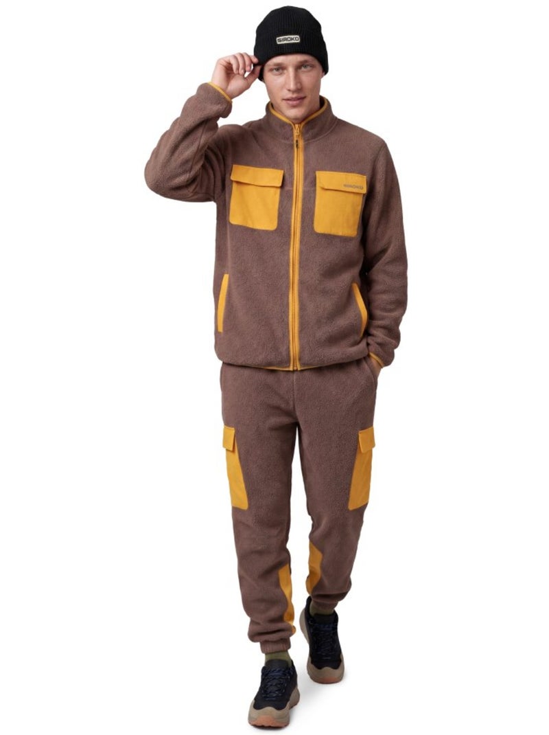Pantalon cargo polaire randonnée homme homme arches Marron - Kiabi