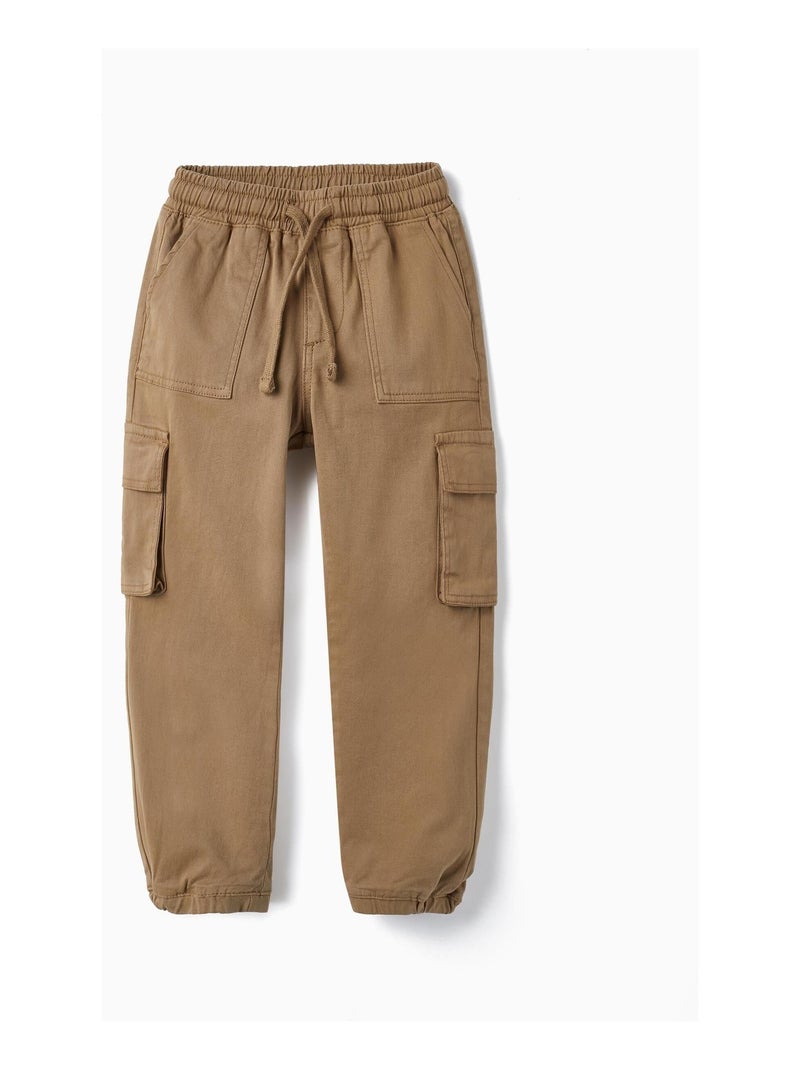 Pantalon Cargo pour Garçon   DIFFERENT TOGETHER Gris - Kiabi