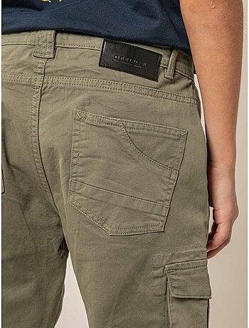 Pantalon cargo régular garçon en coton 'Deeluxe'