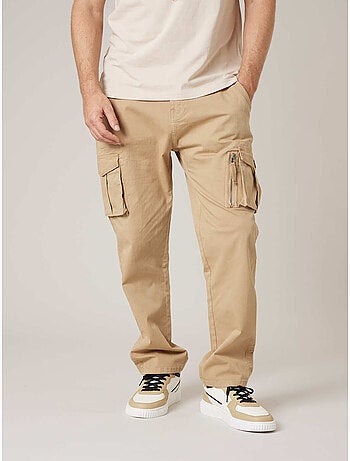 Pantalon cargo régular homme en coton 'Deeluxe'