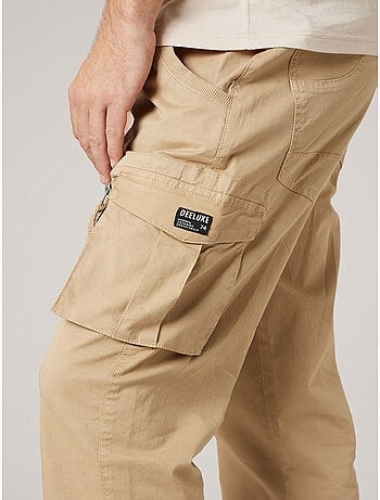 Pantalon cargo régular homme en coton 'Deeluxe'
