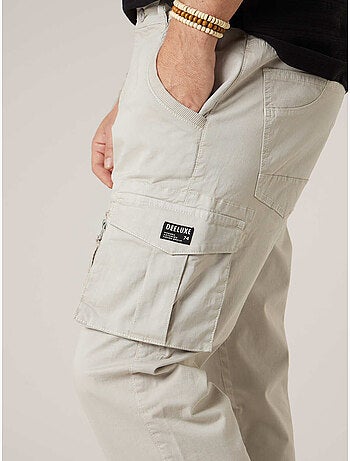 Pantalon cargo régular homme en coton 'Deeluxe'