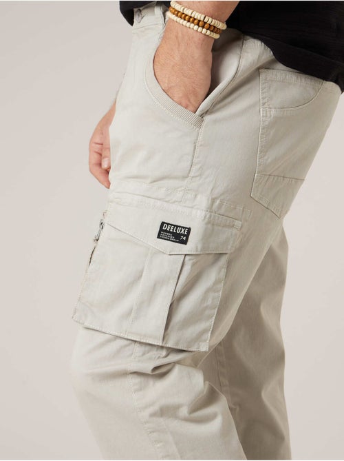 Pantalon cargo régular homme en coton 'Deeluxe' - Kiabi