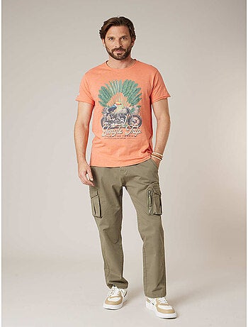 Pantalon cargo régular homme en coton 'Deeluxe'