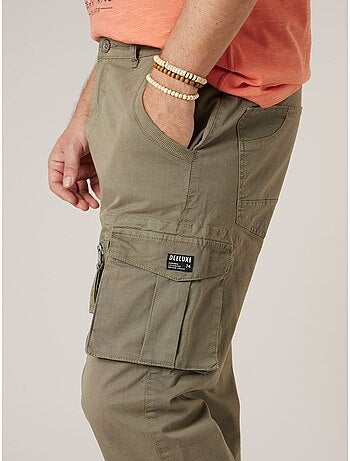 Pantalon cargo régular homme en coton 'Deeluxe'