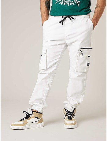 Pantalon cargo régular homme en coton stretch 'Deeluxe'