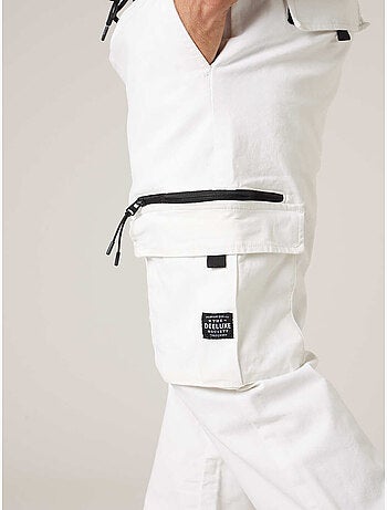 Pantalon cargo régular homme en coton stretch 'Deeluxe'