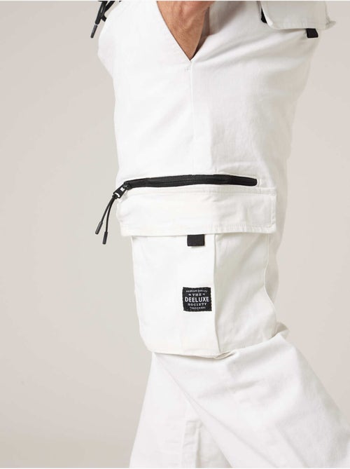 Pantalon cargo régular homme en coton stretch 'Deeluxe' - Kiabi