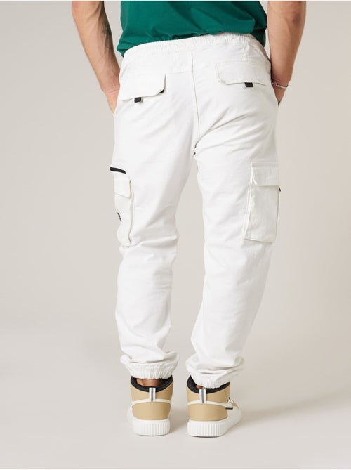 Pantalon cargo régular homme en coton stretch 'Deeluxe' - Kiabi