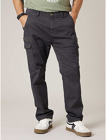 Pantalon cargo régular homme en coton stretch 'Deeluxe'