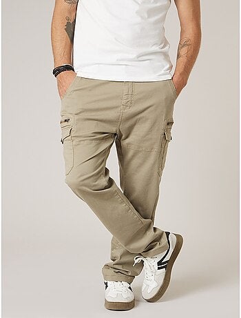Pantalon cargo régular homme en coton stretch 'Deeluxe'