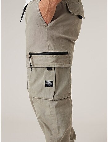 Pantalon cargo régular homme en coton stretch 'Deeluxe'