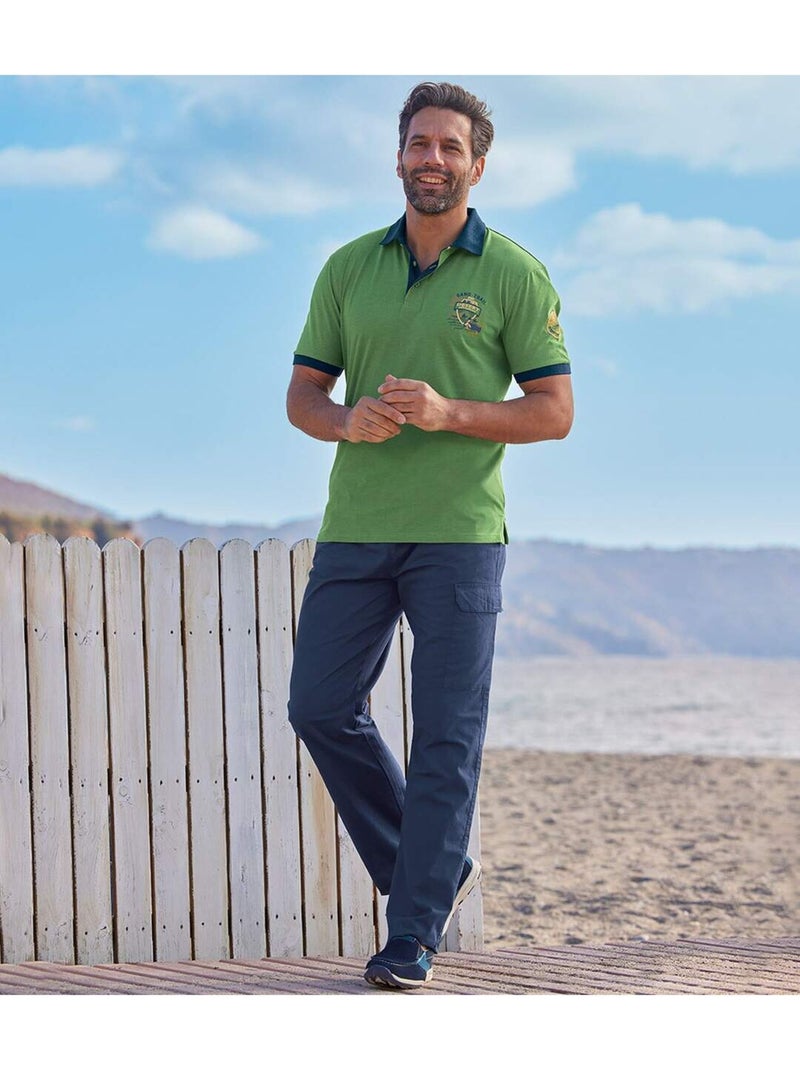 Pantalon cargo season relax  - atlas for men Bleu marine - Kiabi