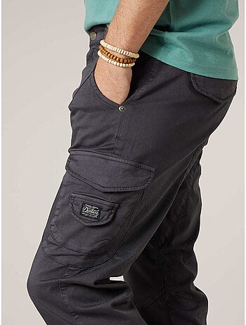 Pantalon cargo slim homme en coton 'Deeluxe'