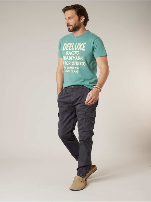 Pantalon cargo slim homme en coton 'Deeluxe' - Kiabi
