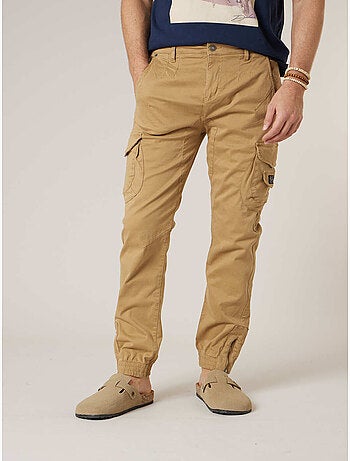 Pantalon cargo slim homme en coton 'deeluxe'