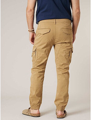 Pantalon cargo slim homme en coton 'deeluxe'