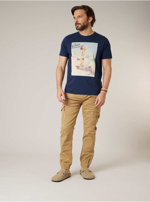 Pantalon cargo slim homme en coton 'deeluxe' - Kiabi Pantalon cargo slim homme en coton 'deeluxe' - Kiabi
