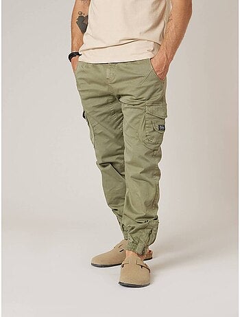 Pantalon cargo slim homme en coton 'Deeluxe'