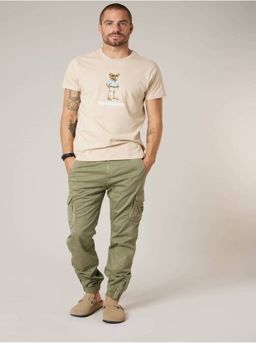 Pantalon cargo slim homme en coton 'Deeluxe' - Kiabi