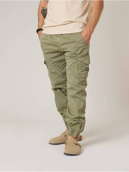 Pantalon cargo slim homme en coton 'Deeluxe' - Kiabi