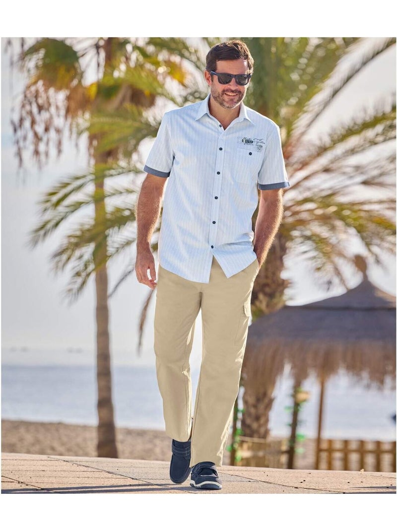 Pantalon Cargo Top Détente Beige   - ATLAS FOR MEN Beige - Kiabi