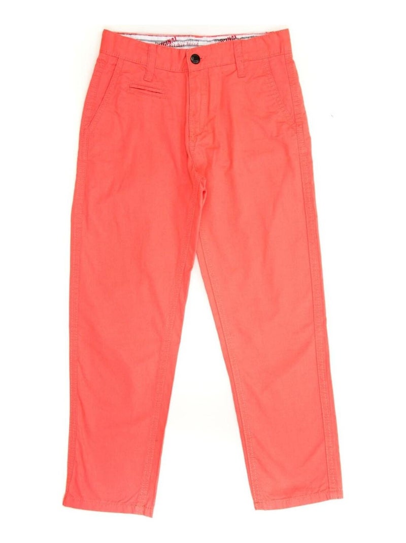 PANTALON CARL BOY Rouge clair - Kiabi