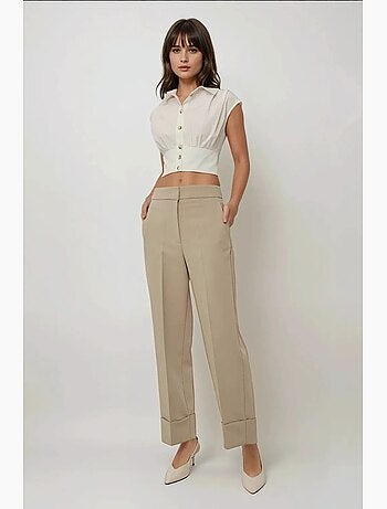 Pantalon carotte exclusif à ourlet double sur mesure hiccup